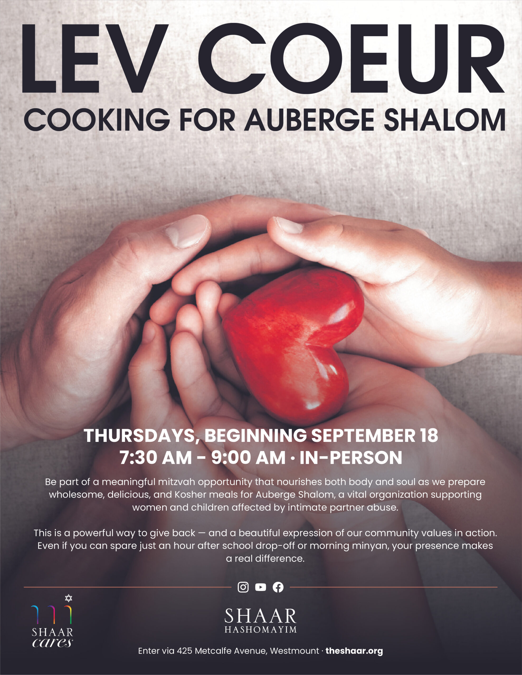 Lev Coeur – Cooking for Auberge Shalom